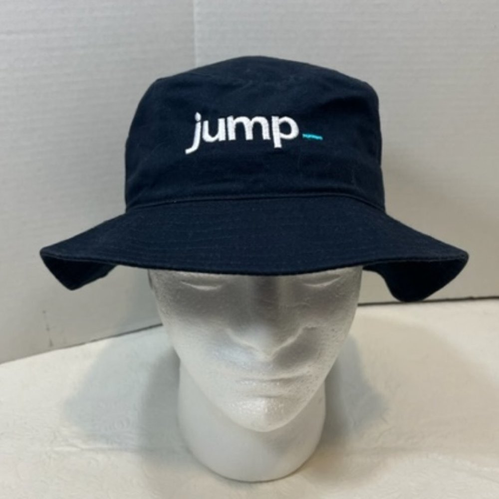JUMP Bucket Sun Hat Cotton Navy Blue One Size